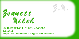 zsanett mileh business card